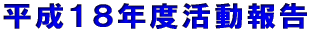 平成１８年度活動報告 